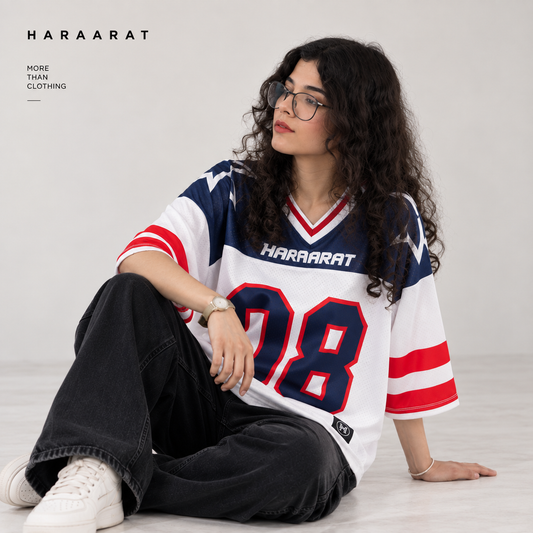 08 UNISEX BLUE & WHITE JERSEY