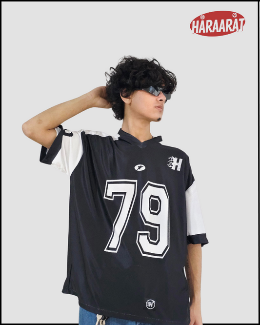 79 UNISEX BLACK & WHITE JERSEY