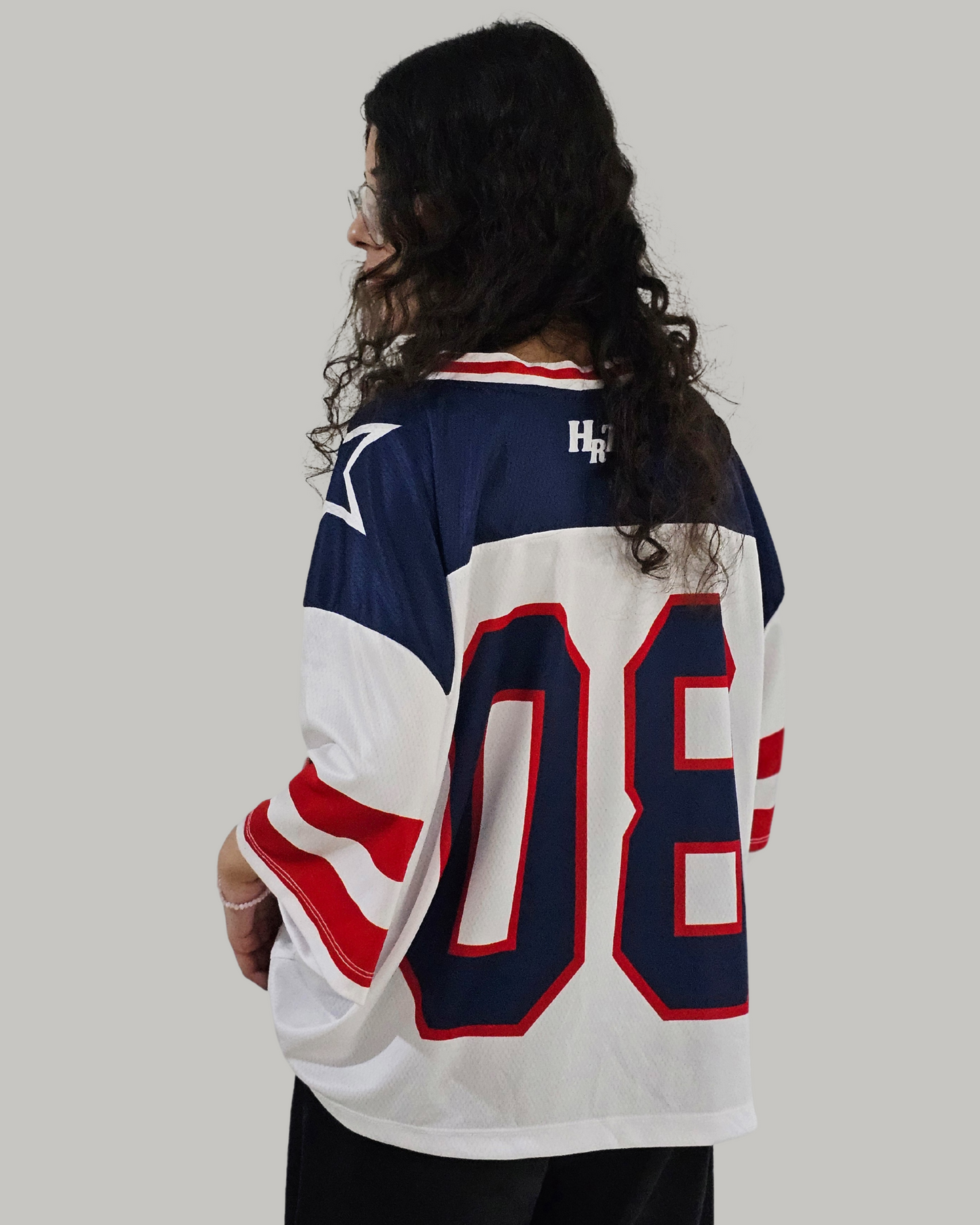 08 UNISEX BLUE & WHITE JERSEY