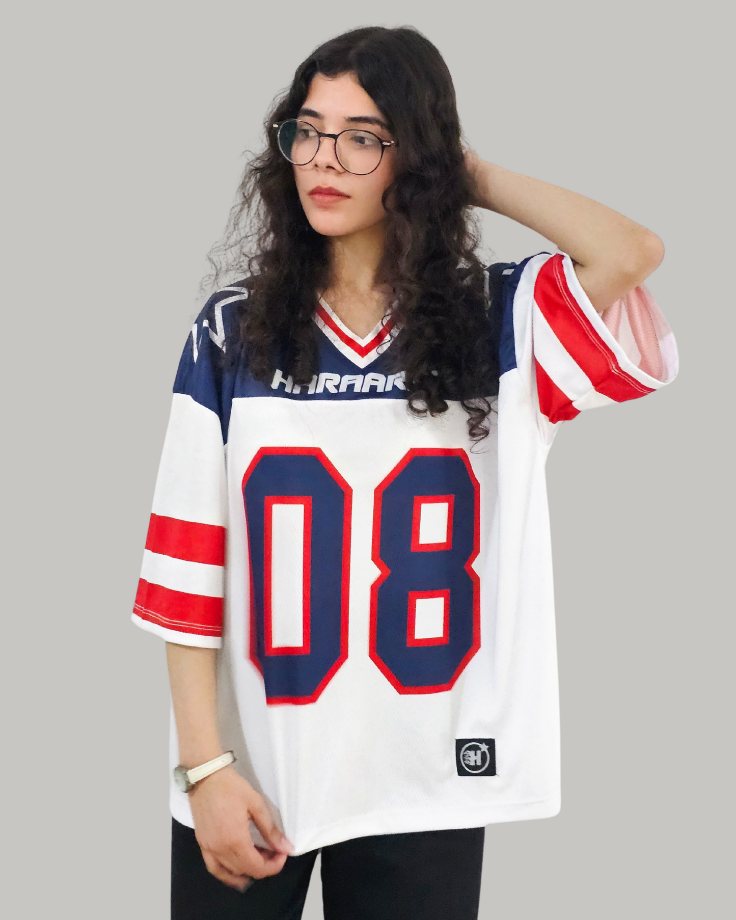 08 UNISEX BLUE & WHITE JERSEY