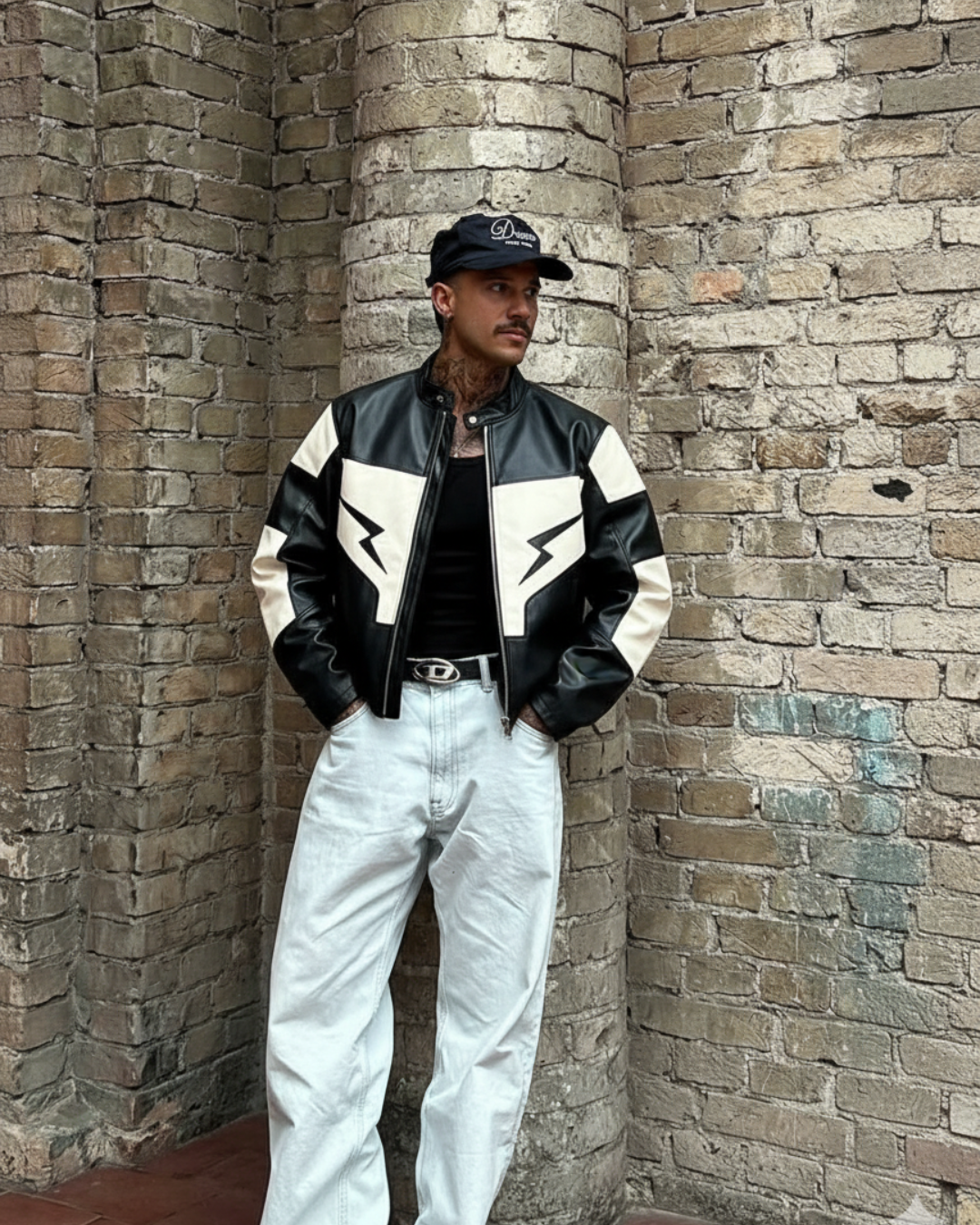 Thunderbolt Racer FAUX Leather Jacket