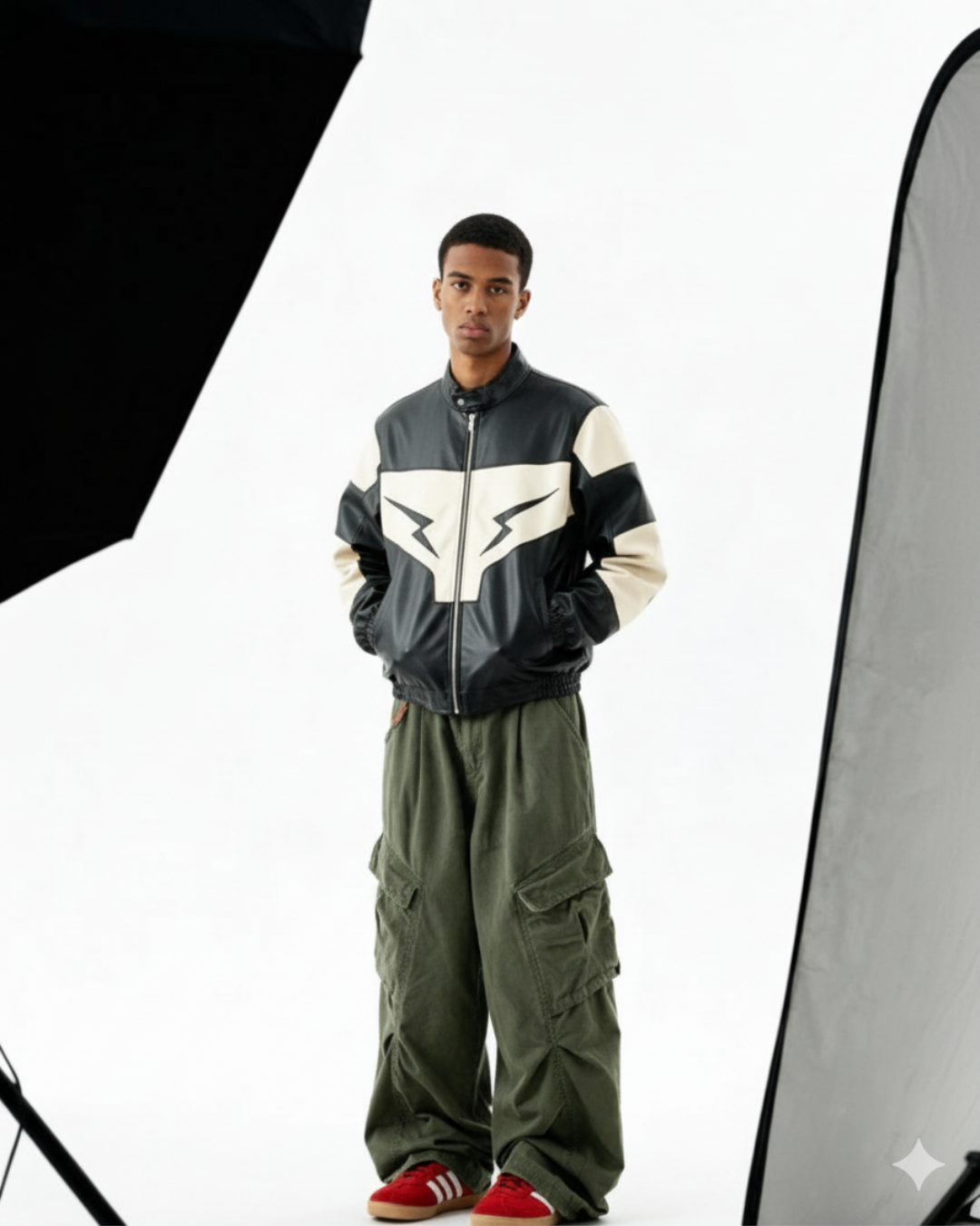 Thunderbolt Racer FAUX Leather Jacket