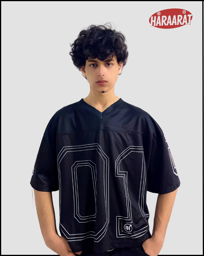 01 BLACK UNISEX JERSEY