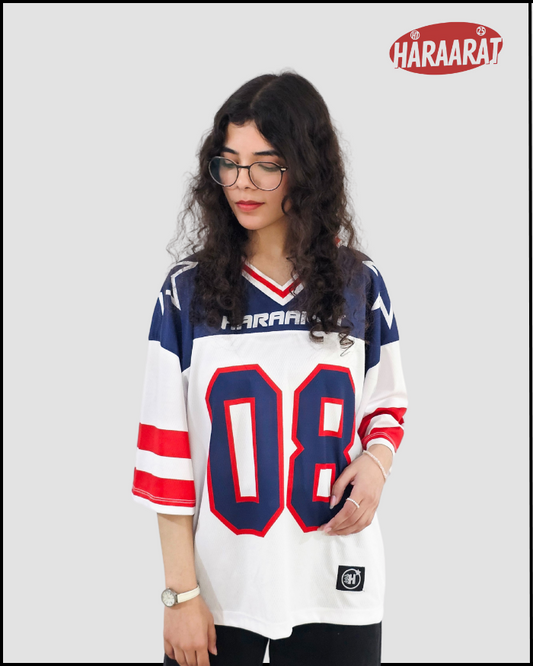 08 UNISEX BLUE & WHITE JERSEY